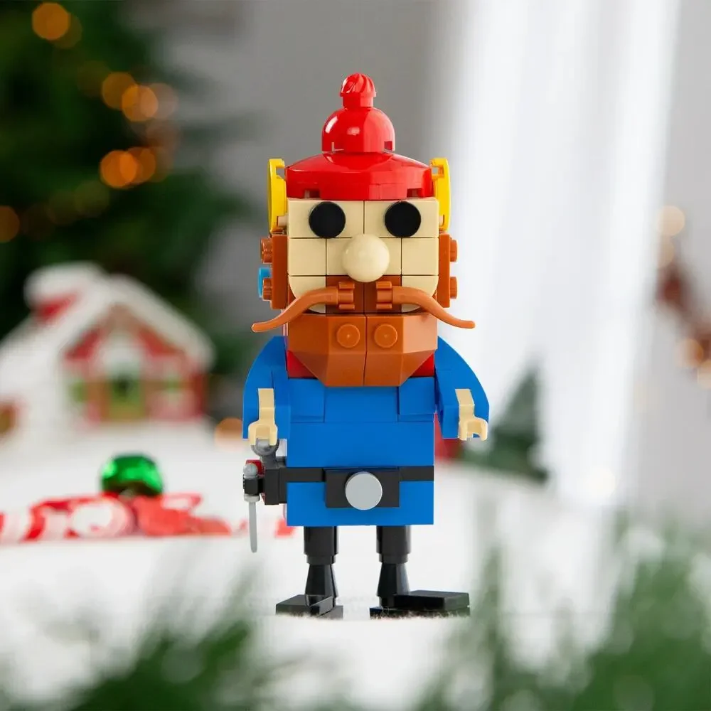 Lot of 2 Brickcraft Rudolph The Elf Decoration and Yukon Cornelius New with Tag
